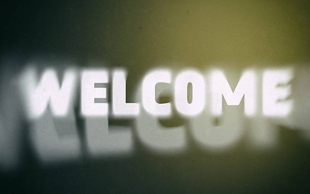 istock Welcome word on vintage blurred background 502815853