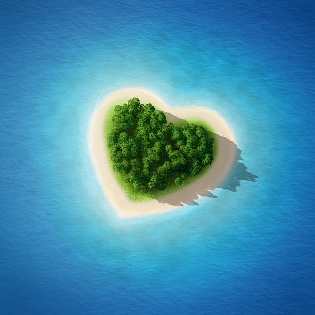 serca na lato wakacje wyspa - romance tropical climate ideas travel destinations zdjęcia i obrazy z banku zdjęć