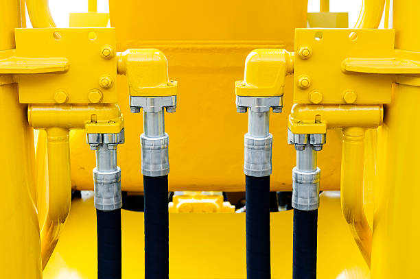 Bulldozer hydraulic hoses