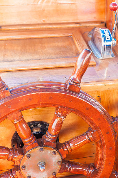część kierownicy, zbliżenie - throttle nautical vessel yacht macro zdjęcia i obrazy z banku zdjęć