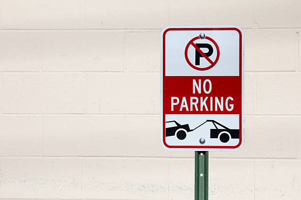 istock No parking, tow area sign 502818210