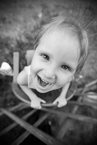 istock Little girl is happy and playing 502818249