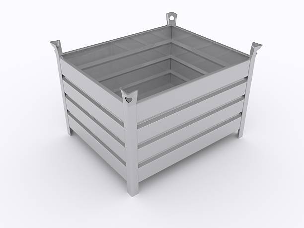 metal box metal box on white background metal crate stock pictures, royalty-free photos & images
