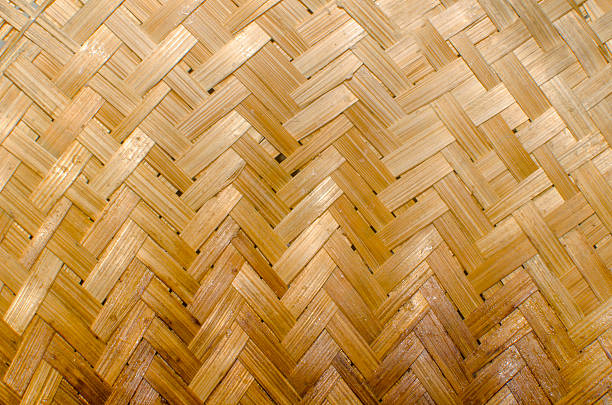 basketwork texture - interlacement photos et images de collection