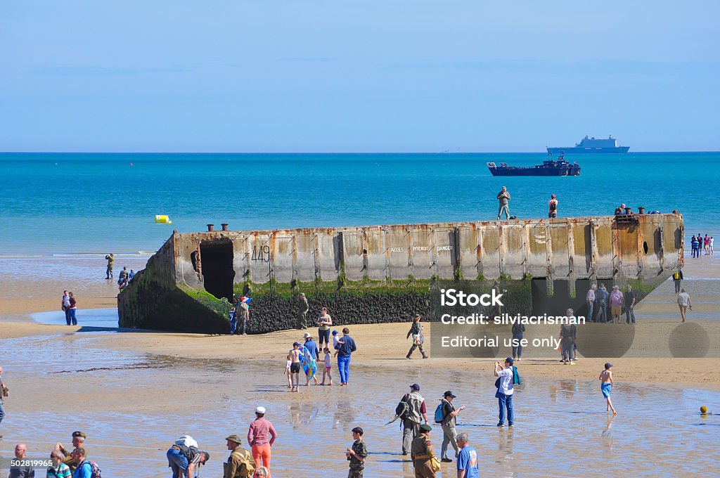 D dias de celebrações em Arromanches - Royalty-free Arromanches Foto de stock