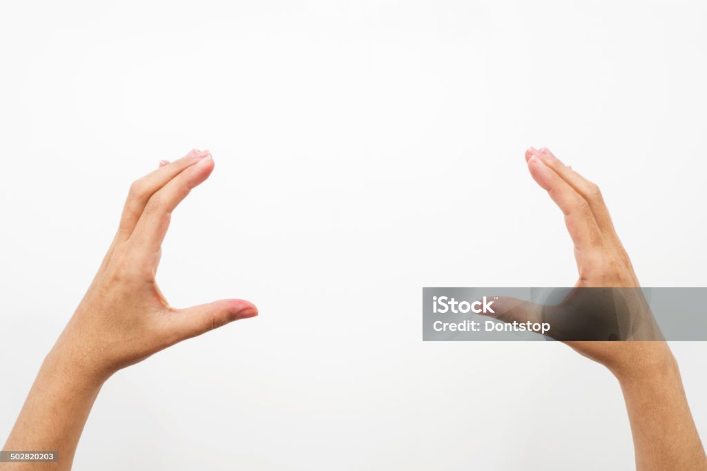 Femmina mani mostrando qualcosa - Foto stock royalty-free di Afferrare