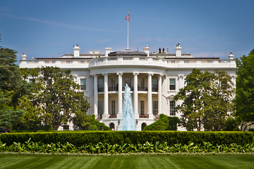 The White House, as seen form the South Side.