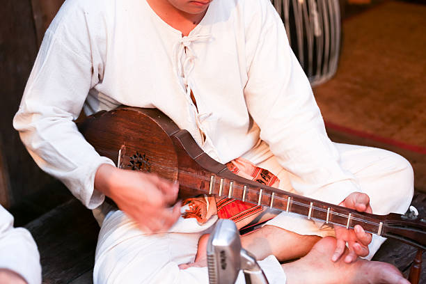 istock Thai guitar (Sung) in a traditional musical band 502820937