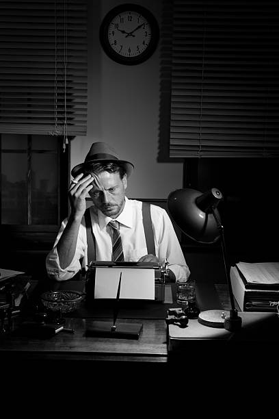 istock Reporter working late at night and smoking in his office 502821038