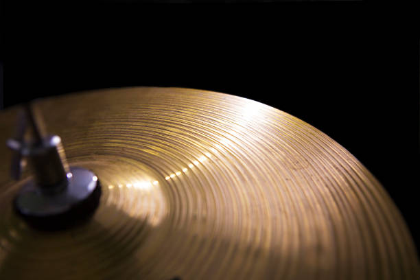 istock Vintage hi-hat closeup, for music 502821172