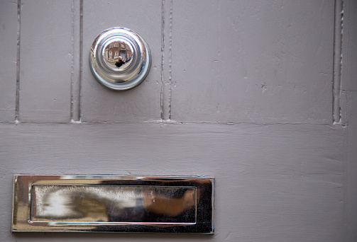 door knob and letter box.