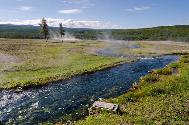 istock river and geysers in Yellowstone 502822054