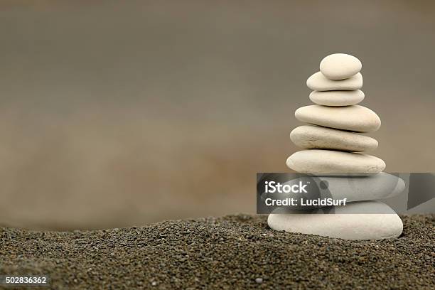 White Balance Zen Stones Stock Photo - Download Image Now - Stone - Object, Stability, Concepts