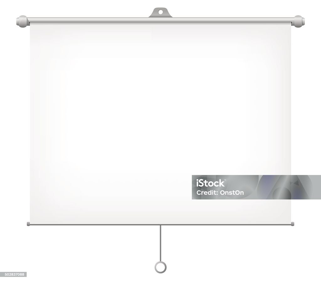 Projection Screen Vector Illustration Stock Illustration - Download ...