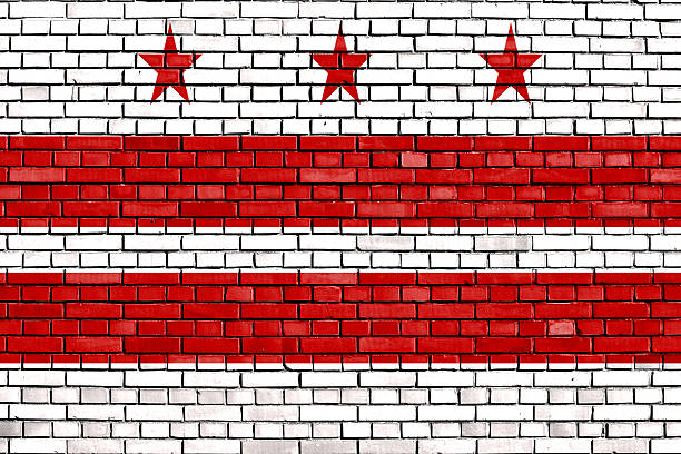 istock flag of Washington D.C. painted on brick wall 502840872