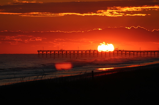 Sunset at Holden Beach, North Carolina