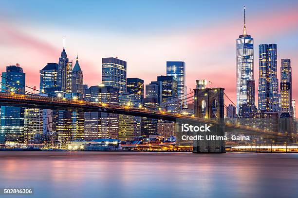 Lower Manhattan Skyline Stock Photo - Download Image Now - New York City, New York State, Urban Skyline