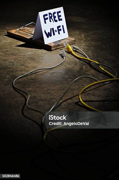 The Dangers Of Free Wifi The Mousetrap Stock Photo - Download
