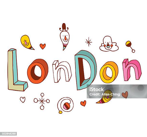 London Stock Illustration - Download Image Now - 2015, British Culture, Cheerful