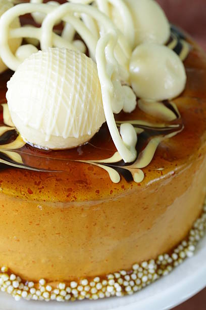 istock festive beautiful caramel biscuit cake decorated with white chocolate 502856255