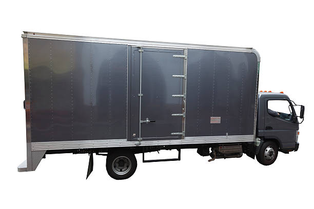 istock Gray delivery Truck 502857903