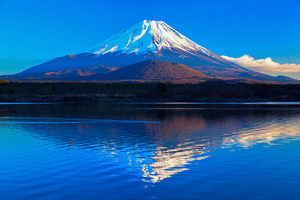 世界遺産の富士山や精進�湖 II ストックフォト