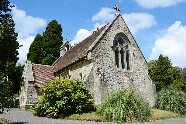 istock Small chapel in Lyndhurst in the New Forest 502858369