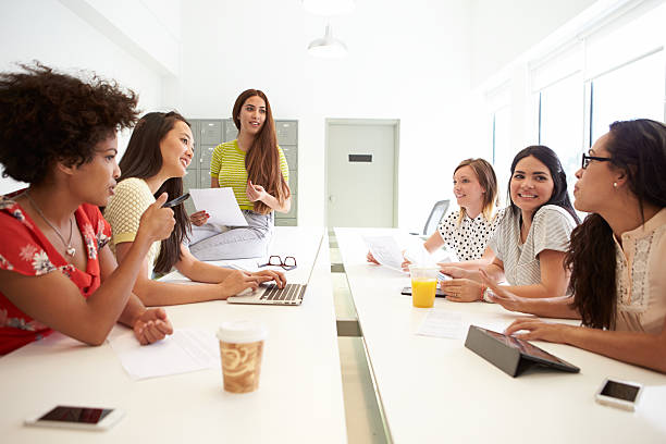 istock Group Of Women Working Together In Design Studio 502858511