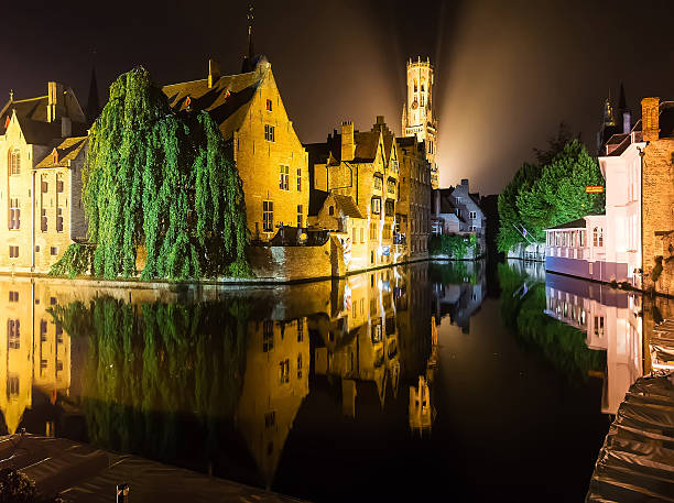istock Brugge by Night Reflected in the Water 502858882