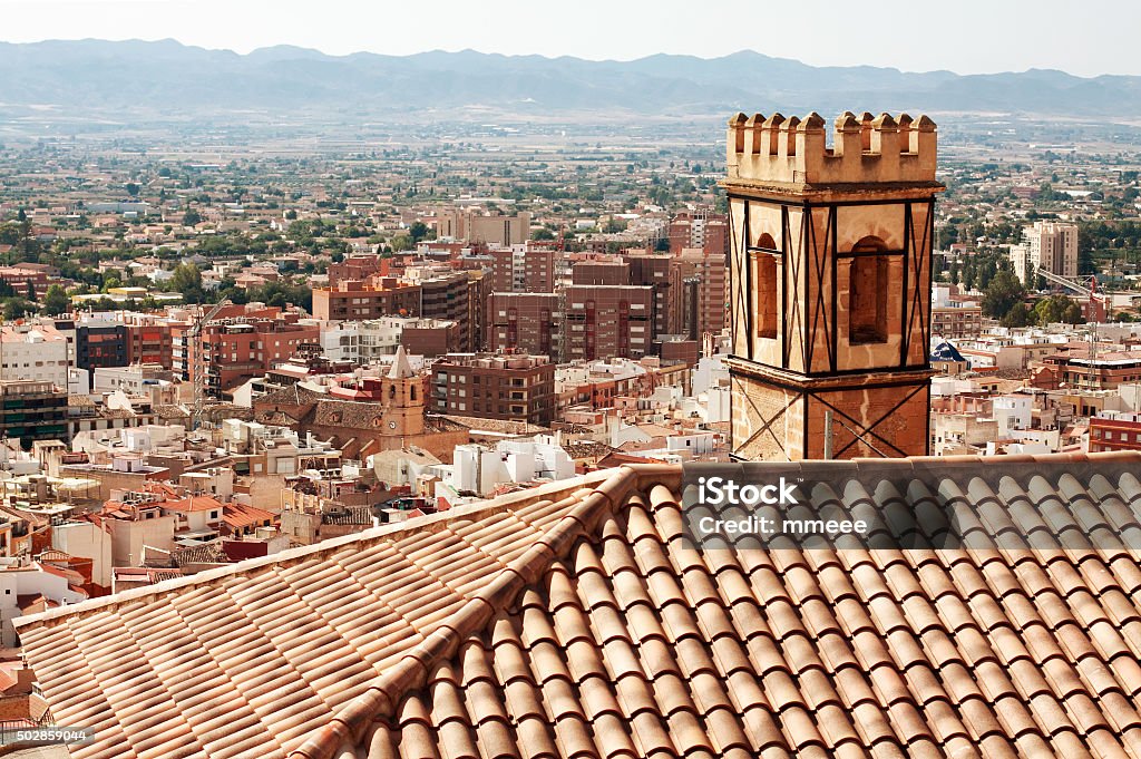 View of city of Lorca, Spain Lorca Stock Photo