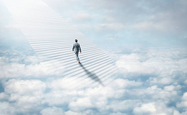 лестница в небеса - dreams cloud angel heaven стоковые фото и изображения
