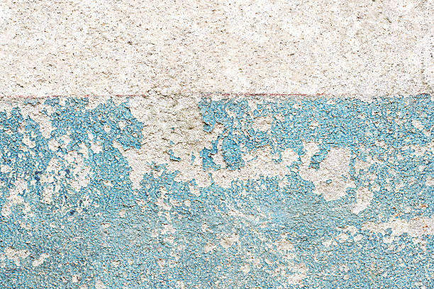 istock The old walls with blue color cracked. 502859899