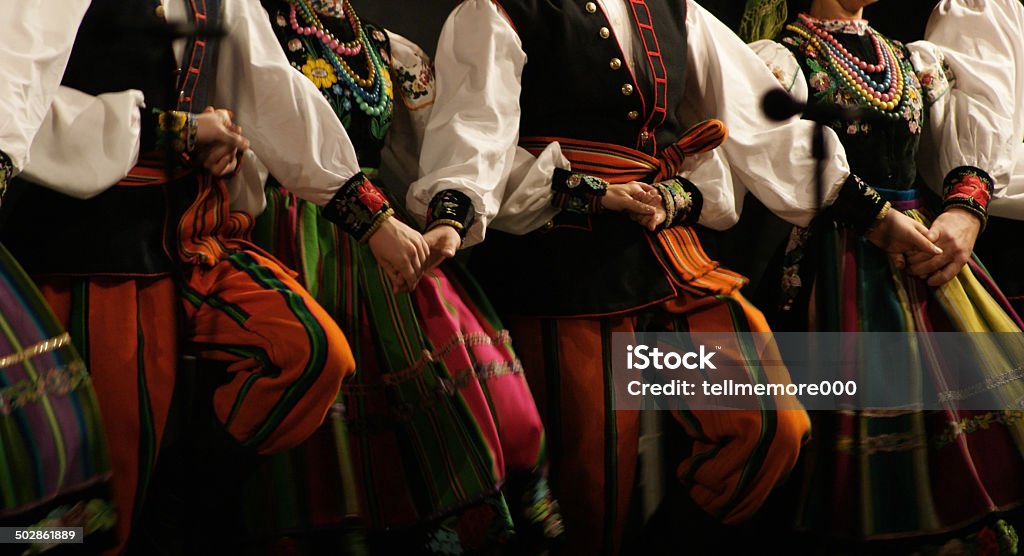 Folk dance, festival. Folk dance, folk festival. Poland Stock Photo