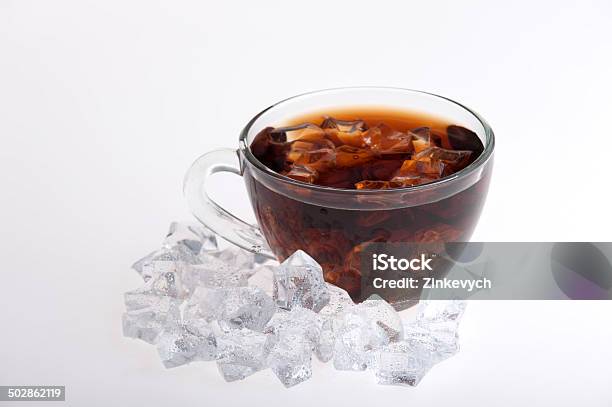 Iced Tea Isolated On White Stock Photo - Download Image Now - Close-up, Cocktail, Condensation