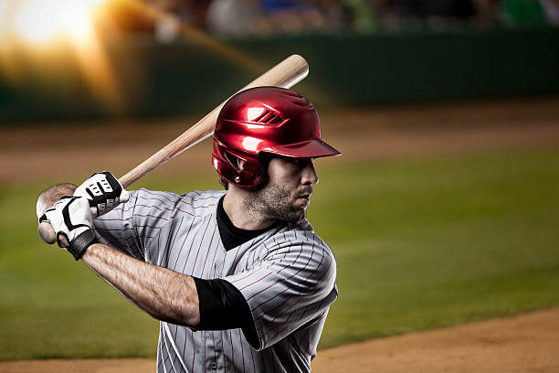 Baseball Player Baseball Player on a baseball Stadium. home run photos stock pictures, royalty-free photos & images