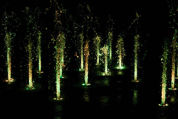 istock Color fountain at night 502862706