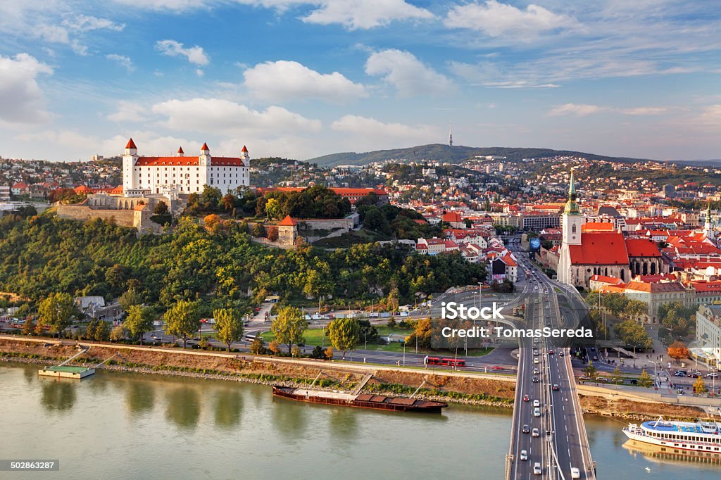 Bratislava-vue aérienne - Photo de Bratislava libre de droits