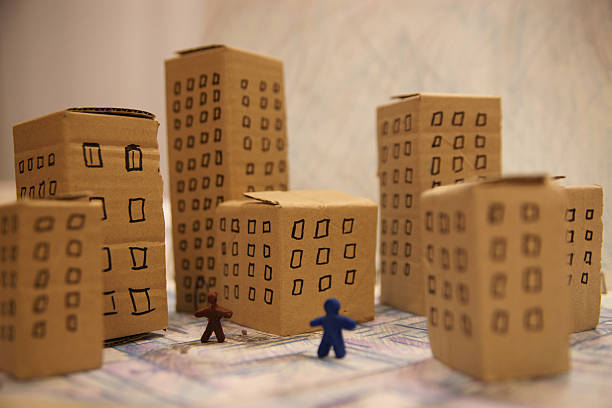 istock Cardboard model of a city 502866886