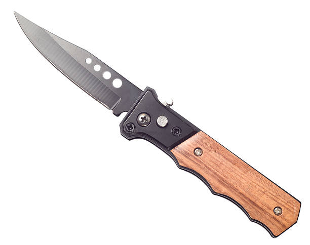 istock Penknife with the wooden handle 502873152