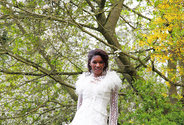 smiling mature bride
