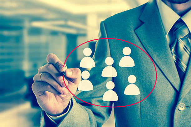 istock Hand pointing to businessman icon - HR, recruitment 502874556