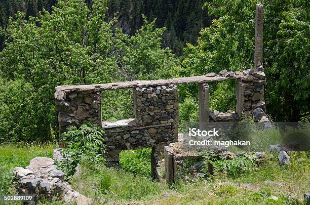 Old Abandoned House At Plateau Stock Photo - Download Image Now - Falling, Old Ruin, Ruined