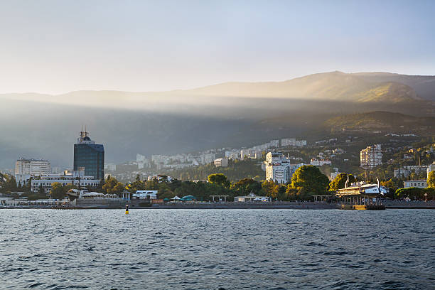istock Resort town by the sea 502891900