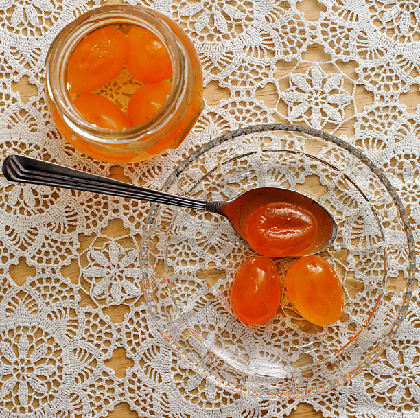 Kumquat spoon sweet from Corfu - Greece.