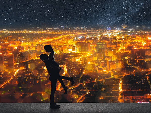istock Silhouette of Asian couple 502892997