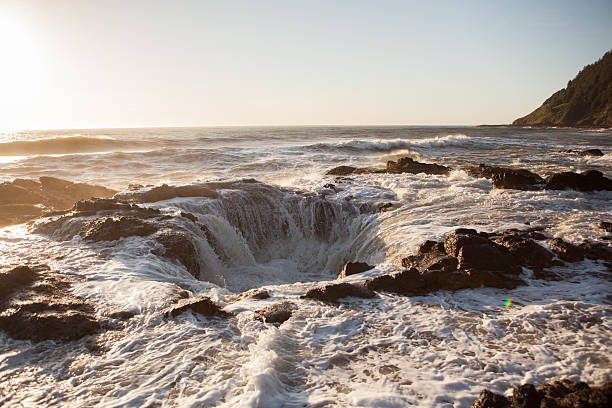 istock Disappearing waves along the Oregon Coast. 502893563