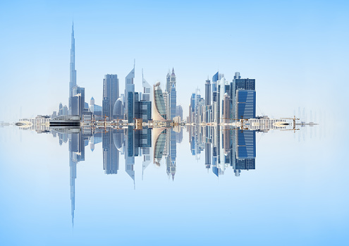 Dubai horizonte refleja photo