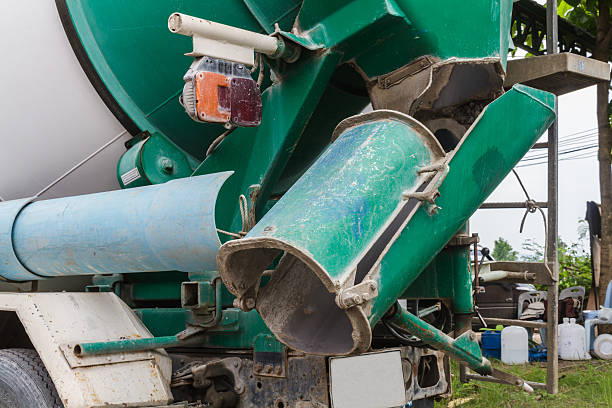 istock Concrete mixer truck 502894437