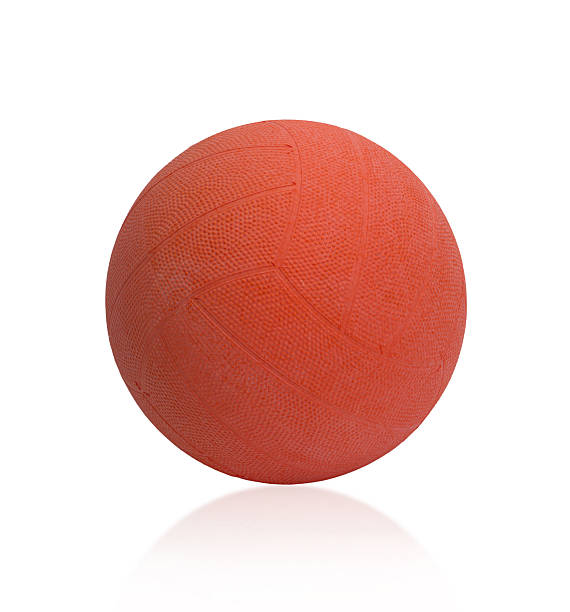 istock Handball ball isolated on white 502894625