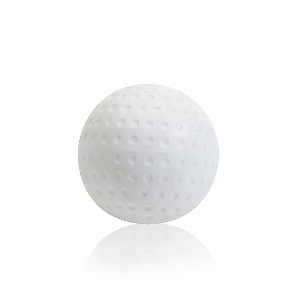 istock Hockey ball isolated on white background 502894627